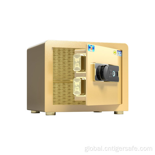 Single Door Safe Box tiger safes Classic series-gold 25cm high Electroric Lock Manufactory